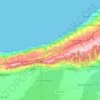 Mappa topografica Aïn Tagourait, altitudine, rilievo