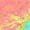 Mappa topografica 张家口市, altitudine, rilievo