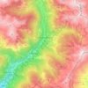 Mappa topografica Fontainemore, altitudine, rilievo