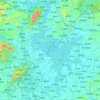 Mappa topografica Lago Poyang, altitudine, rilievo