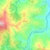 Mappa topografica Apollosa, altitudine, rilievo