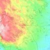 Mappa topografica Ceglie Messapica, altitudine, rilievo