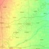 Mappa topografica 无极县, altitudine, rilievo