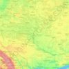 Mappa topografica Dnepr, altitudine, rilievo