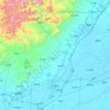 Mappa topografica 卫辉市, altitudine, rilievo