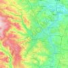 Mappa topografica Sheffield, altitudine, rilievo