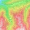 Mappa topografica Aprica, altitudine, rilievo