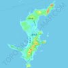 Mappa topografica 湄洲岛, altitudine, rilievo