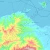 Mappa topografica Puerto Galera, mappa di rilievo, mappa dell'altitudine
