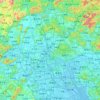 Mappa topografica 广州市, altitudine, rilievo