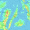 Mappa topografica Cebu, altitudine, rilievo