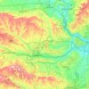 Mappa topografica West Berkshire, altitudine, rilievo
