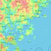 Mappa topografica 霞浦县, altitudine, rilievo