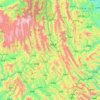 Mappa topografica 镇巴县, altitudine, rilievo