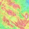 Mappa topografica L'Aquila, mappa di rilievo, mappa dell'altitudine