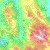 Mappa topografica Campodimele, mappa di rilievo, mappa dell'altitudine