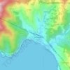 Mappa topografica Sorba, mappa di rilievo, mappa dell'altitudine