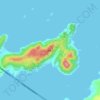 Mappa topografica 大练岛, altitudine, rilievo