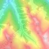 Mappa topografica Val di Lemma, mappa di rilievo, mappa dell'altitudine