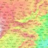Mappa topografica 秦岭, altitudine, rilievo