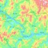 Mappa topografica 闽江, altitudine, rilievo