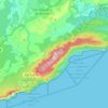 Mappa topografica Serra da Arrábida, altitudine, rilievo